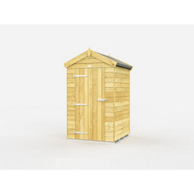 Diy Sheds 4X4 Apex Shed - Single Door Without Windows