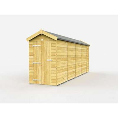 Diy Sheds 4X18 Apex Shed - Single Door Without Windows