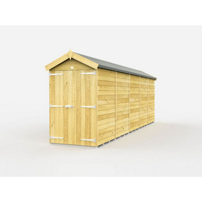 Diy Sheds 4X20 Apex ShedDouble Door Without Windows from B&Q