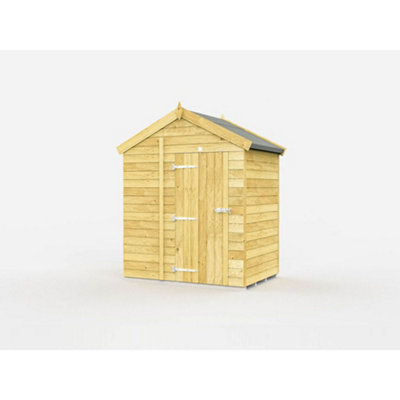 Diy Sheds 6X4 Apex ShedSingle Door Without Windows from B&Q