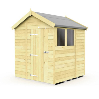 Diy Sheds 6X6 Apex Shed - Single Door With Windows