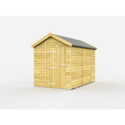 Diy Sheds 6X10 Apex ShedSingle Door Without Windows from B&Q