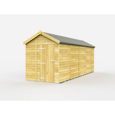 Diy Sheds 6X18 Apex ShedSingle Door Without Windows from B&Q