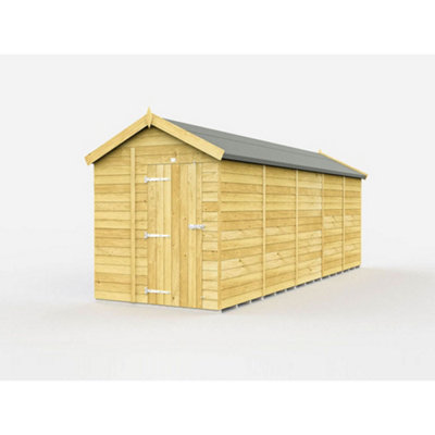 Diy Sheds 6X20 Apex Shed - Single Door Without Windows