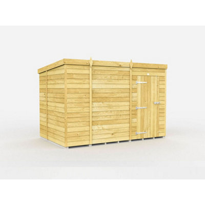 Diy Sheds 10X6 Pent ShedSingle Door Without Windows from B&Q