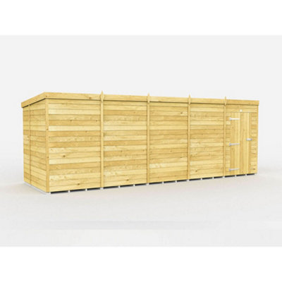 Diy Sheds 20X6 Pent ShedSingle Door Without Windows from B&Q