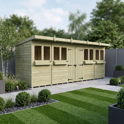 Diy Sheds 20X6 Pent Summer Shed from B&Q