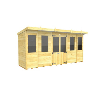 Diy Sheds 14X4 Pent Summer House from B&Q
