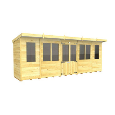 Diy Sheds 18X4 Pent Summer House