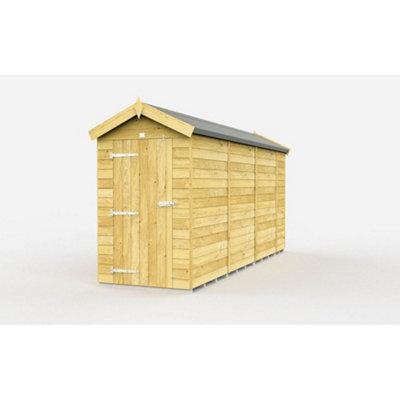 Diy Sheds 4X13 Apex Shed - Single Door Without Windows