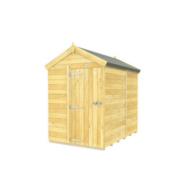 Diy Sheds 5X7 Apex ShedSingle Door Without Windows from B&Q