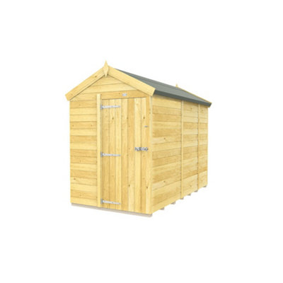 Diy Sheds 5X9 Apex ShedSingle Door Without Windows from B&Q