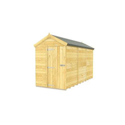 Diy Sheds 5X12 Apex Shed - Single Door Without Windows