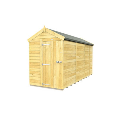 Diy Sheds 5X13 Apex ShedSingle Door Without Windows from B&Q