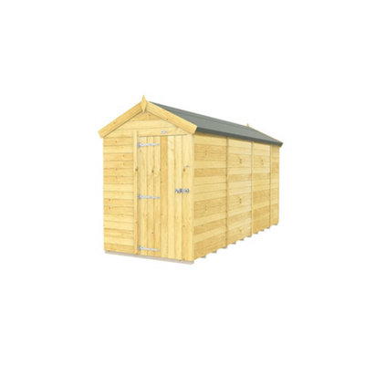 Diy Sheds 5X14 Apex Shed - Single Door Without Windows