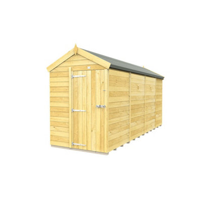 Diy Sheds 5X15 Apex Shed - Single Door Without Windows