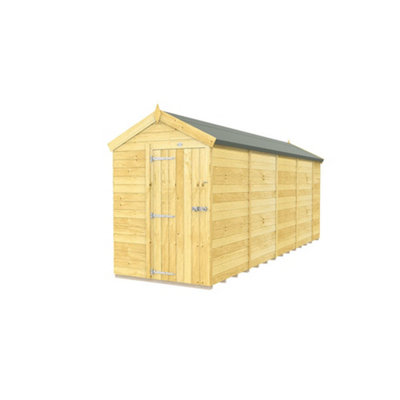 Diy Sheds 5X18 Apex ShedSingle Door Without Windows from B&Q