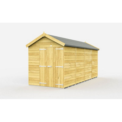 Diy Sheds 6X15 Apex Shed - Double Door Without Windows