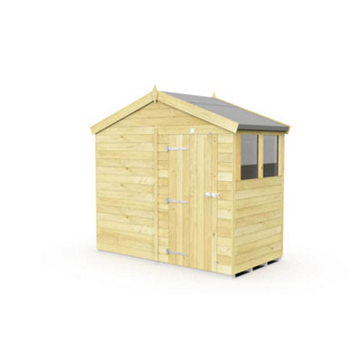 Diy Sheds 8X4 Apex Shed - Single Door With Windows