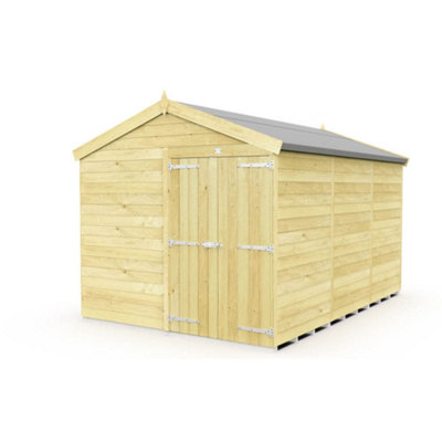 Diy Sheds 8X12 Apex Shed - Double Door Without Windows