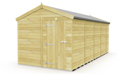 Diy Sheds 8X18 Apex Shed - Single Door Without Windows-29273 