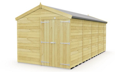 Diy Sheds 8X18 Apex Shed - Double Door Without Windows