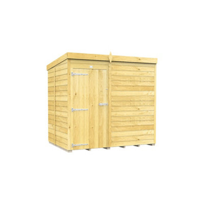 Diy Sheds 7X5 Pent Shed - Single Door Without Windows