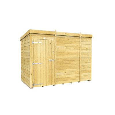 Diy Sheds 8X5 Pent Shed - Single Door Without Windows