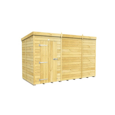 Diy Sheds 11X5 Pent Shed - Single Door Without Windows