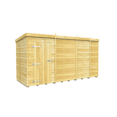 Diy Sheds 13X5 Pent ShedSingle Door Without Windows from B&Q