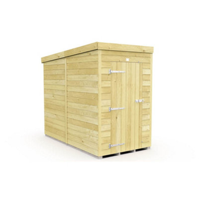 Diy Sheds 4X8 Pent ShedSingle Door Without Windows from B&Q