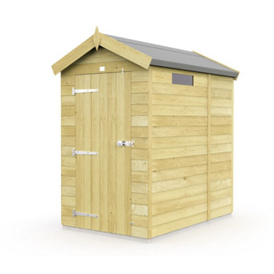 Diy Sheds 4X5 Apex Security Shed - Single Door