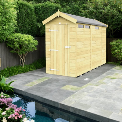 Diy Sheds 4X9 Apex Security ShedSingle Door from B&Q