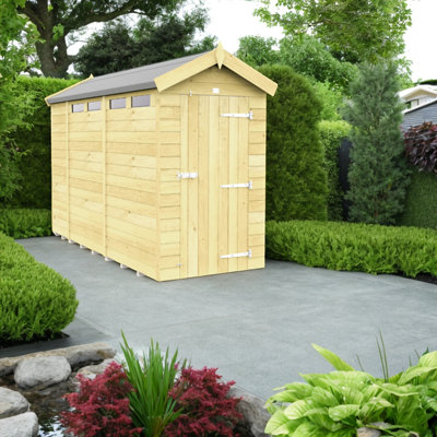 Diy Sheds 4X10 Apex Security ShedSingle Door from B&Q