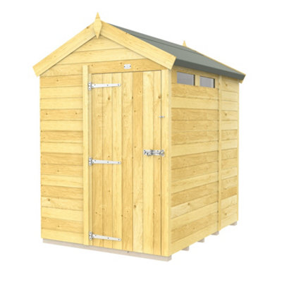 Diy Sheds 5X6 Apex Security Shed - Single Door