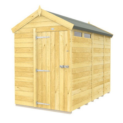Diy Sheds 5X9 Apex Security ShedSingle Door from B&Q