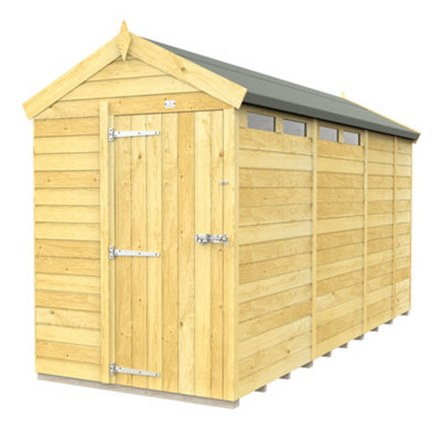 Diy Sheds 5X13 Apex Security ShedSingle Door from B&Q
