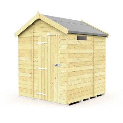 Diy Sheds 6X5 Apex Security Shed - Single Door