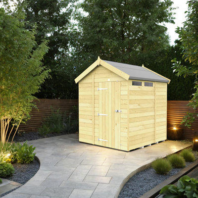 Diy Sheds 6X6 Apex Security Shed - Single Door (6Ft X 6Ft) 6 X 6