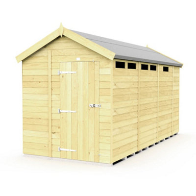 Diy Sheds 6X13 Apex Security Shed - Single Door