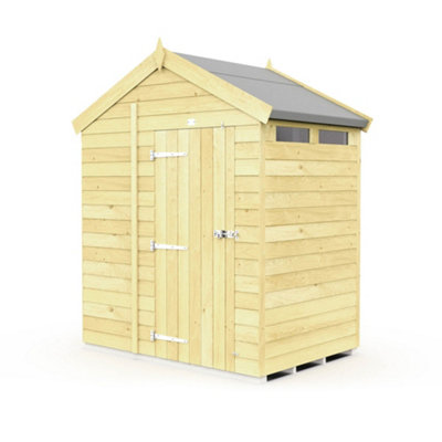 Diy Sheds 7X4 Apex Security Shed - Single Door