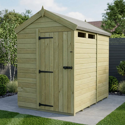 B&Q -  Total Sheds 7Ft X 5Ft Apex Security ShedDouble Door