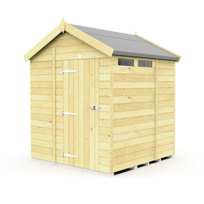 Diy Sheds 7X6 Apex Security Shed - Single Door