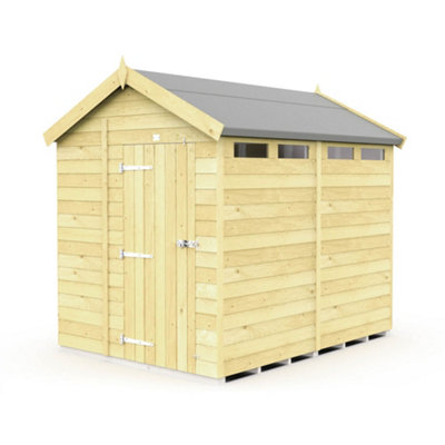 Diy Sheds 7X8 Apex Security Shed - Single Door