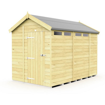 Diy Sheds 7X11 Apex Security ShedSingle Door from B&Q
