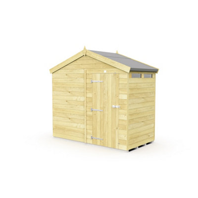 Diy Sheds 8X4 Apex Security ShedSingle Door from B&Q