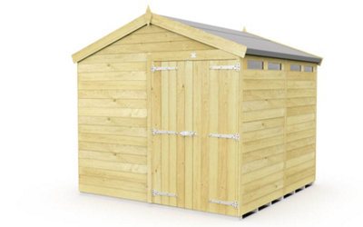 Diy Sheds 8X6 Apex Security Shed - Double Door