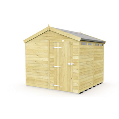 Diy Sheds 8X8 Apex Security Shed - Single Door