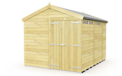 Diy Sheds 8X9 Apex Security ShedDouble Door from B&Q