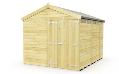 Diy Sheds 8X10 Apex Security Shed - Double Door